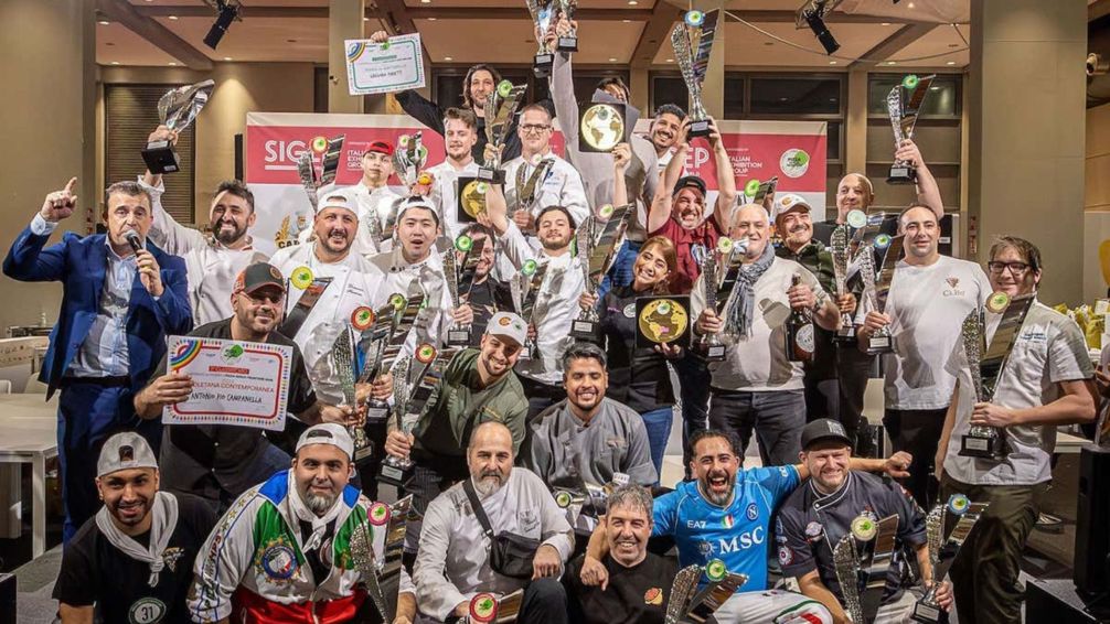 Damián Mármol y Ezequiel Ortigoza brillaron en el Mundial de Pizza en Italia