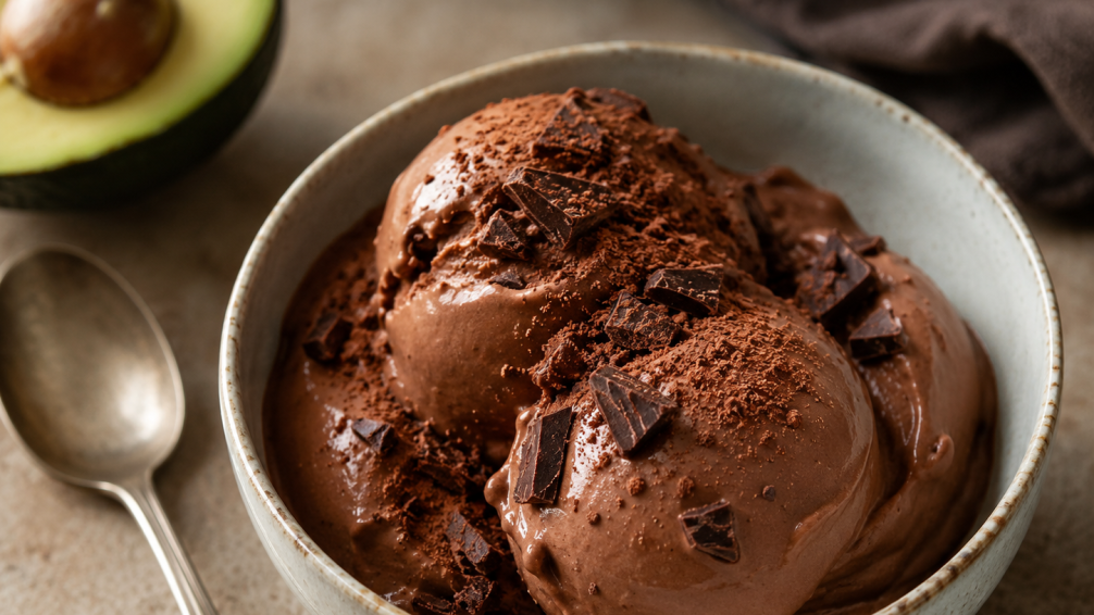 Cómo hacer helado de chocolate con palta en casa