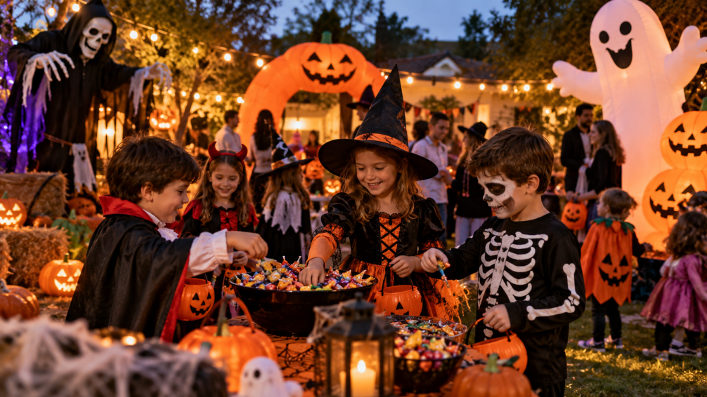 Halloween en Palermo: inflables, terror y golosinas
