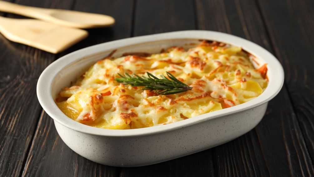 El gratín de papas más cremoso que vas a probar