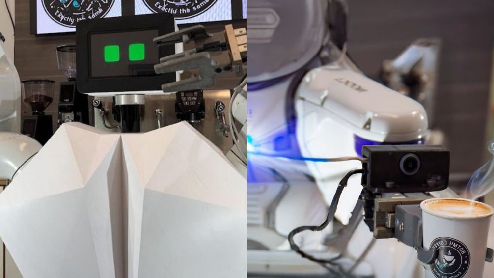 El futuro es hoy: conocé al robot barista que es furor en un shopping