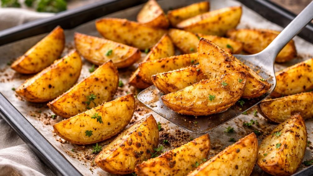 Papas al horno crocantes: el truco para que no se peguen