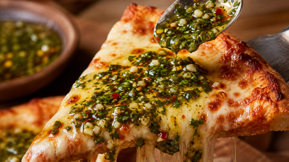 Chimichurri para pizza: receta fácil de pizzería