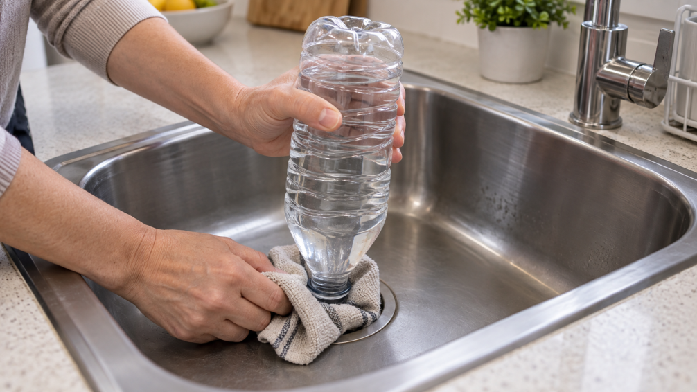 Botella en el desagüe: para qué sirve y cuándo usarla