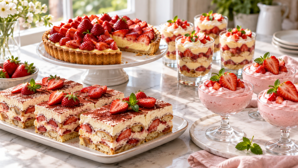 4 postres con frutillas fáciles para hacer en casa