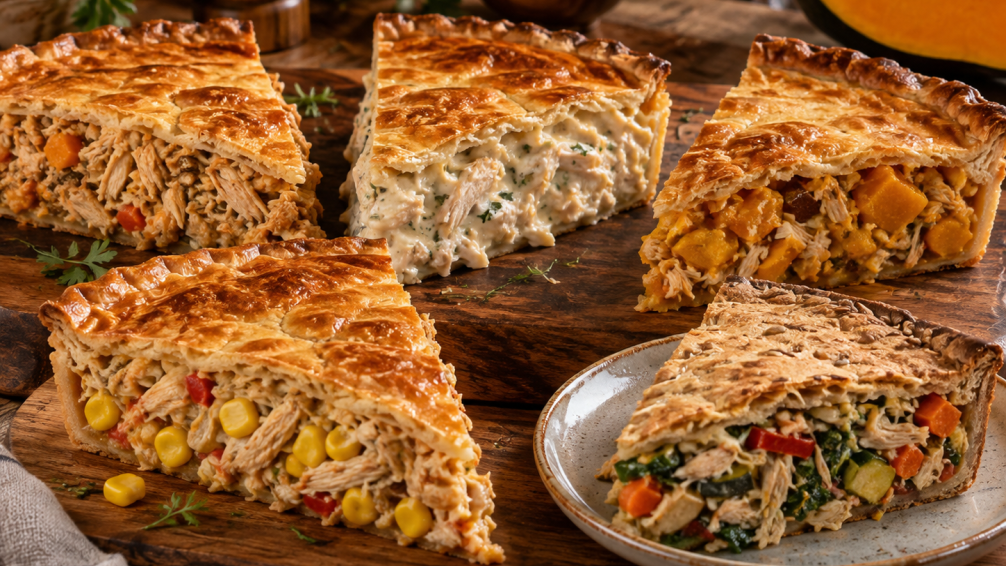 Tarta de pollo: 5 recetas fáciles y rellenos cremosos