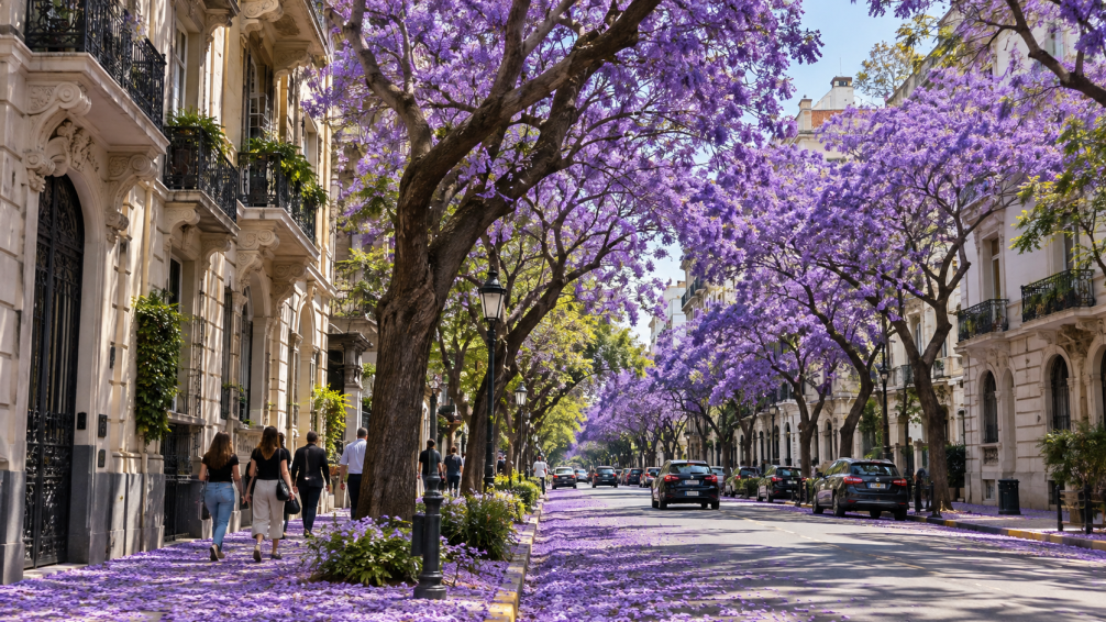 Jacarandás en Buenos Aires: cuándo y dónde verlos