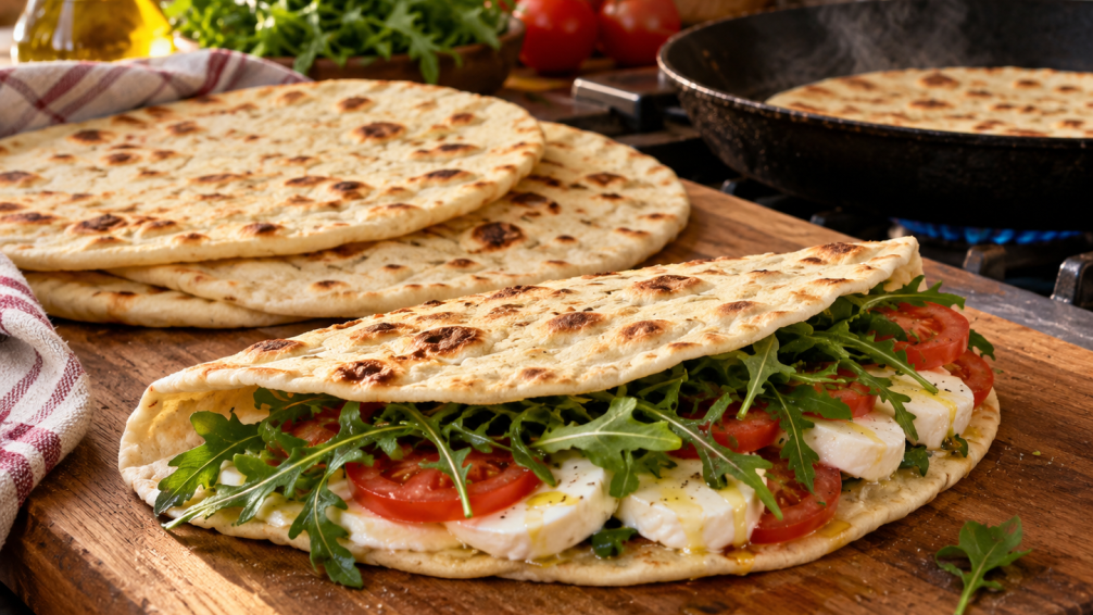Qué es la piadina: receta italiana en 10 pasos