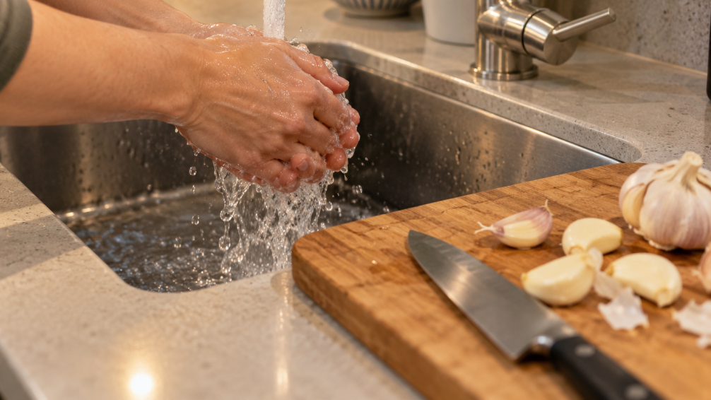 Cómo sacarse el olor a ajo de las manos al cocinar