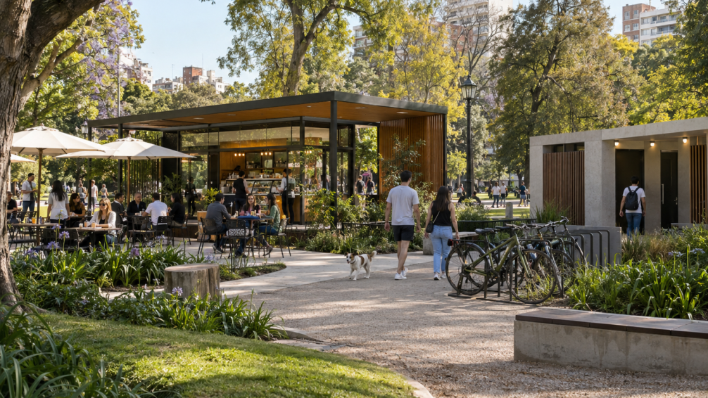 Cafés en plazas porteñas: dónde estarán y cómo serán
