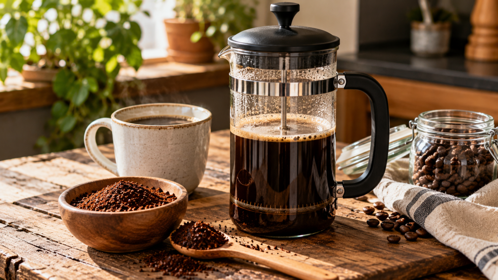 ¿Se puede usar café común en una cafetera francesa?